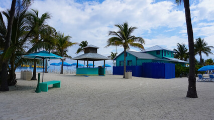 A view of Cococay island at Caribbean sea