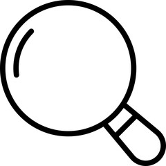 Magnifying glass outline icon