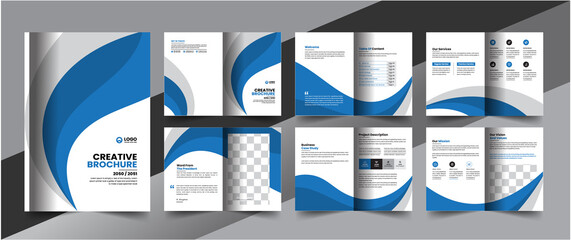 Corporate company profile brochure annual report booklet business proposal layout concept design