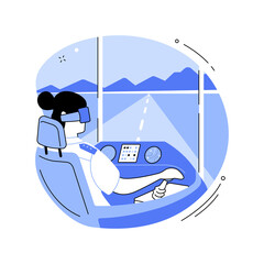 VR pilot training isolated cartoon vector illustrations. © Visual Generation