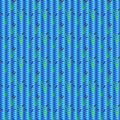 Abstract background with a reedmace on the water seamless vector illustration