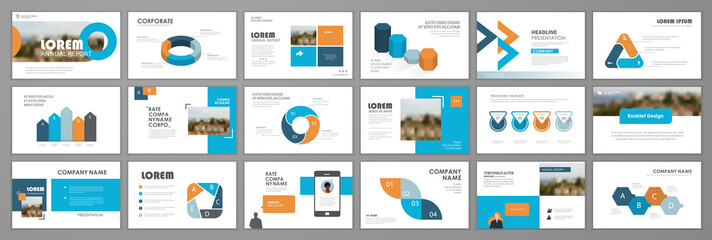 Business presentation templates design