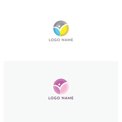 Golden Ratio Feminine, Healthcare, Fashion, Colorful Logo Design
