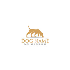 Dog Logo Sign Design .