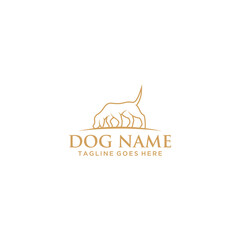 Dog Logo Sign Design .