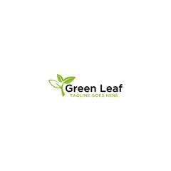 Fototapeta premium G Initial in Leaf Logo Sign Design