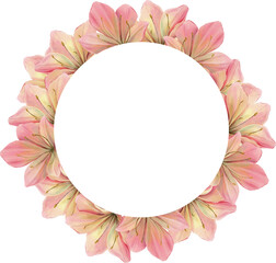 pink blossom bouquet modern watercolor eucalyptus  wreath bouquet