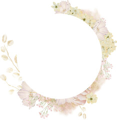 romantic peony bouquet natural frame loral blossom pink blush rose ramaonce wedding valentine vintage country wreath