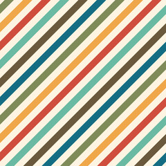Obraz premium Seamless retro pattern. Colorful geometric background. Vector illustration