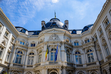 Fototapeta na wymiar La cour des comptes à Bruxelles