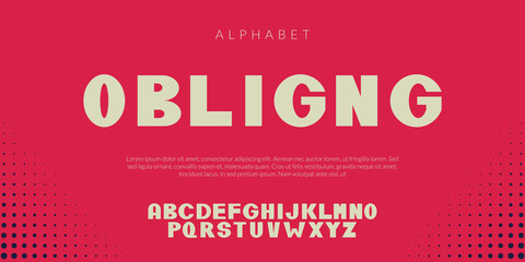 vector alphabet bold font, vintage lettering style.