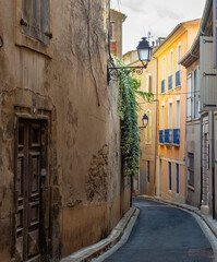 Fototapeta na wymiar Narrow old street Bеziers France