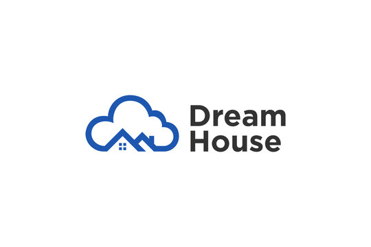 Dream cloud house logo