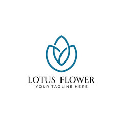 A beautiful and naturally beautiful lotus spa flower, with a luxurious and elegant lotus flower vector illustration editing, suitable for beauty and cosmetic salons.
