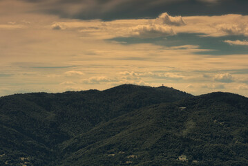 sunset in the mountains