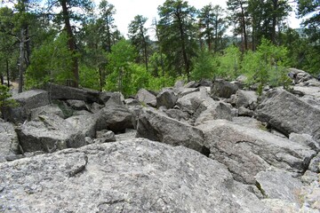 Field full of boulders in Wyoming