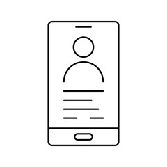 smart phone profile icon