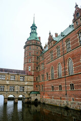 Fototapeta premium Views from Frederiksborg Castle in the town of Hillerød, Denmark