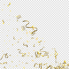 tinsel holiday Gold Foil serpentine ribbon star