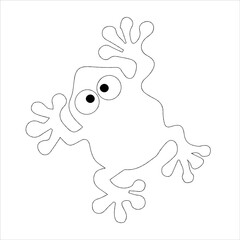 frog coloring page . animal sketch frog