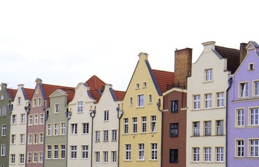 Obraz premium Colorful houses, architecture, street Houses in the city centre.