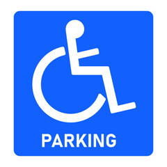 parking disabled parking space symbol.
