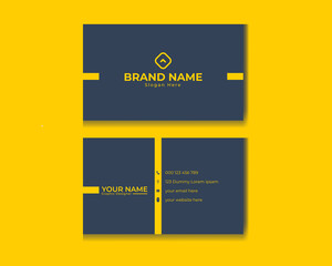 Minimal Corporate Business Card Design Premium vector Template