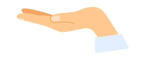 Begging hand icon. Vector illustration - obrazy, fototapety, plakaty