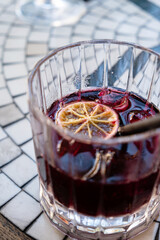 summer  cocktail in the terrace