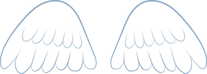 Angel wings clipart design illustration