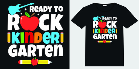 Ready to rock kindergarten T-shirt Design