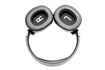 Wireless bluetooth headphones for listening to audio. Headphones isolate.