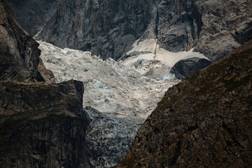 Risk of collapse from the Planpincieux glacier on the Italian side of the Mont Blanc massif