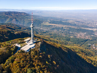 Aerial view of Vitosha Mountain at Kopititoto area, Bulgaria