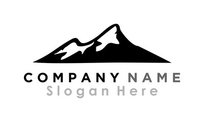 Fototapeta na wymiar black mountain logo