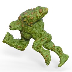 3d-illustration of an isolated fantasy alien creature