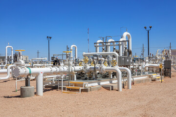 Oil Tank Farm in West Texas