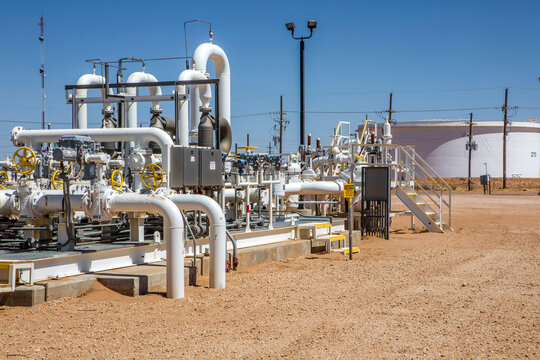 Oil Tank Farm in West Texas