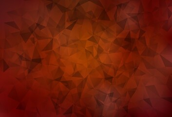 Obraz premium Dark Red, Yellow vector shining triangular background.