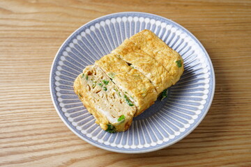ネギ玉子焼き　和食