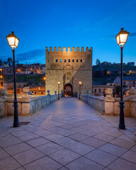 San Martin's Bridge, Toledo, Spain - obrazy, fototapety, plakaty