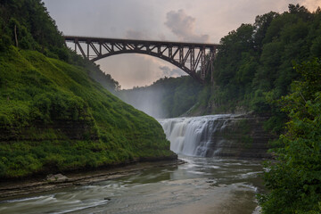 old bridge over the river