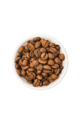 Fototapeta premium Coffee beans isolated on white background
