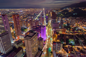 Fototapeta premium Paisaje urbano de a ciudad de Bogotà, capital de Colombia, pais ubicado en latinoamerica