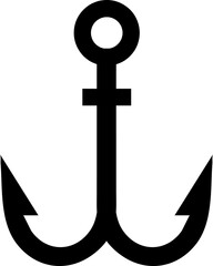  anchor icon Flat illustration on white background..eps