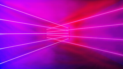 abstract futeristic look with ultraviolet, pink blue vibrant colors neon glow background