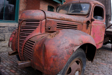 old rusty vintage truck