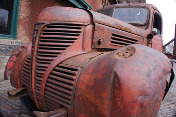 old rusty vintage truck