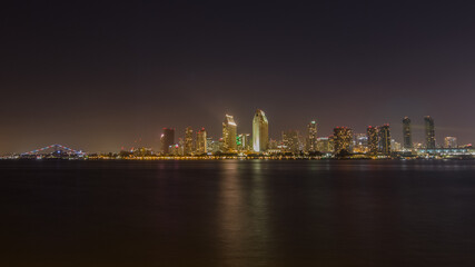 Naklejka na ściany i meble San Diego Cityscape from Across the Water
