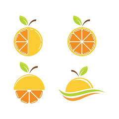 Orange fruit logo